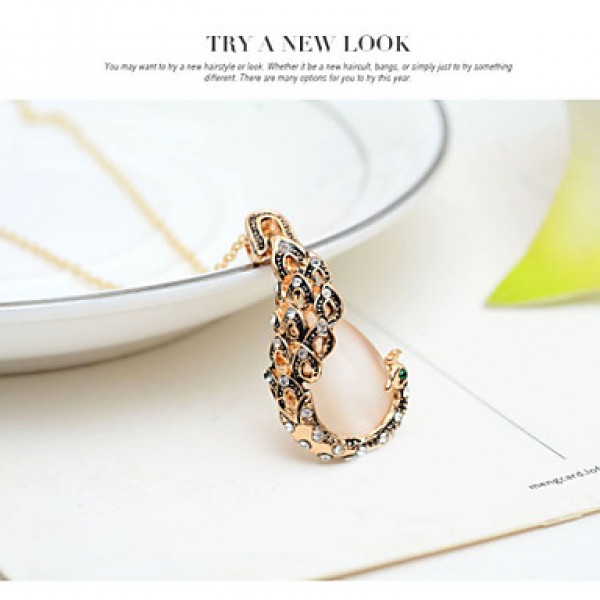 Women Vintage / Party Rose Gold Plated Necklace / Earrings Sets  