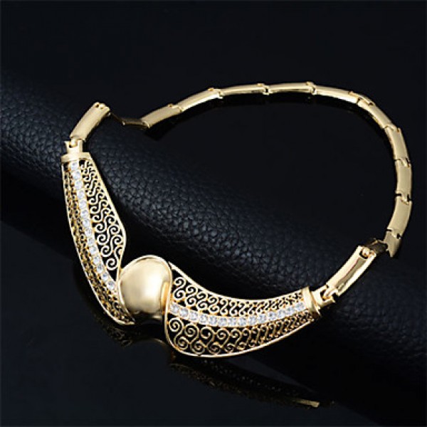 Women Latest Fashion Alloy Rhinestone Imitation Pearl Necklace/Earrings/Bracelets/Rings Sets  