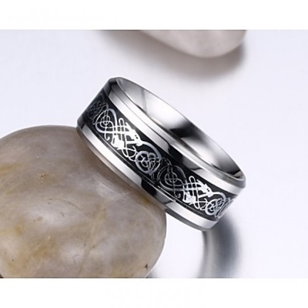 316 Stainless Steel Dragon King Man Ring