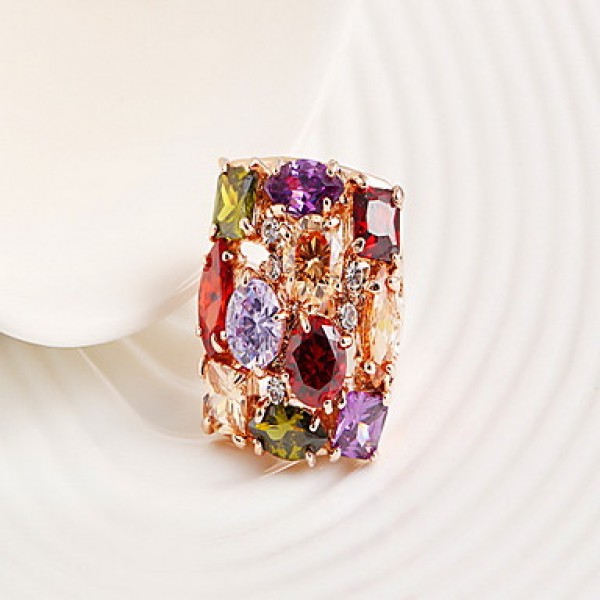 AAA Zircon Statement Ring for Wedding Party